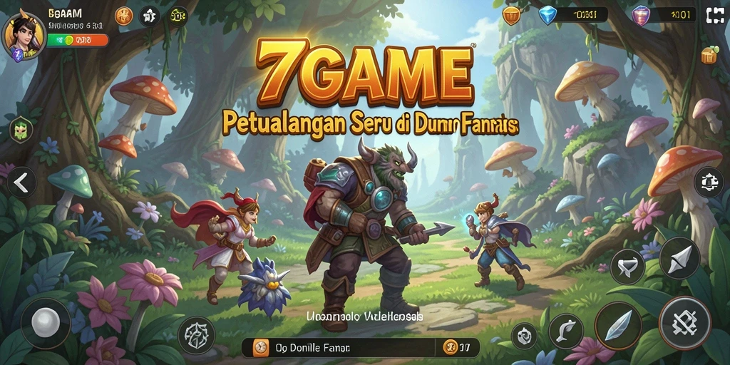 Screenshot gameplay menunjukkan karakter menjelajahi lokasi eksotis.