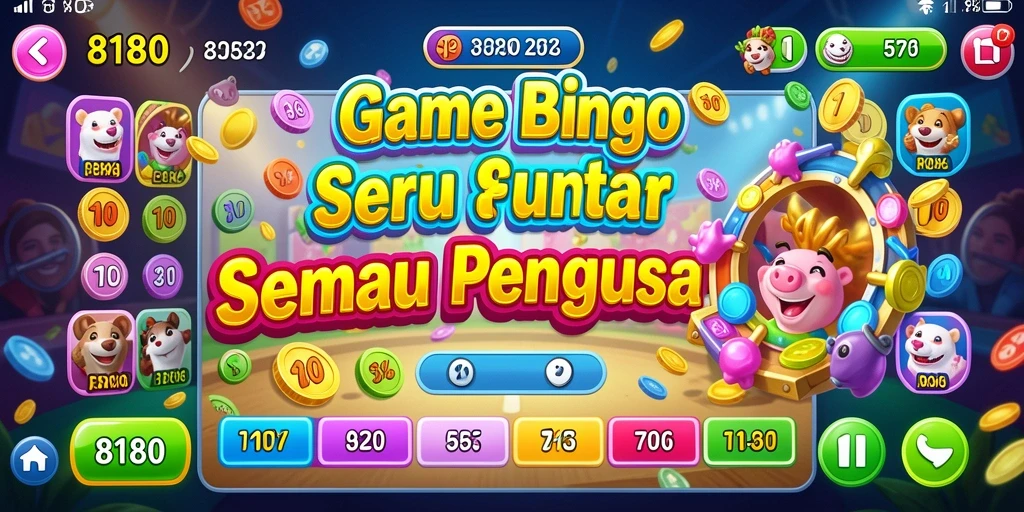 Tampilan gameplay seru dari game Bingo 8180.