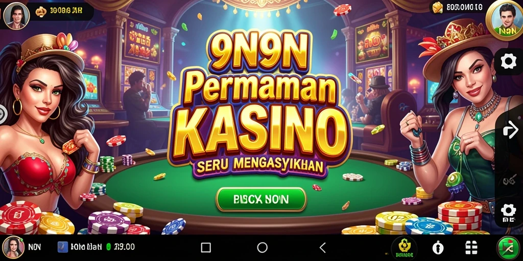 Screenshot utama 9N9N menampilkan gameplay Kasino yang menarik.