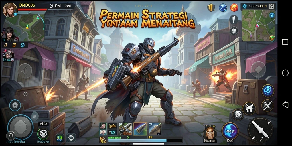 Tampilan gameplay DMD686 yang penuh aksi dan strategi.