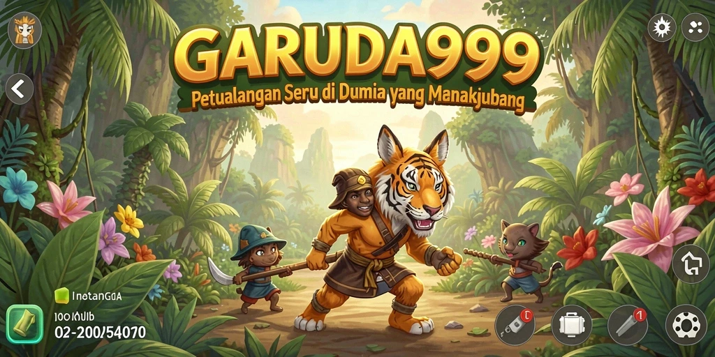 Tangkapan layar mendebarkan dari gameplay petualangan GARUDA999.
