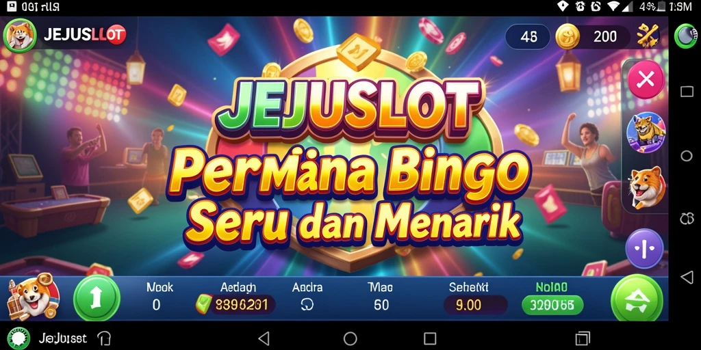 Tampilan gameplay Bingo yang seru dan interaktif di JEJUSLOT.