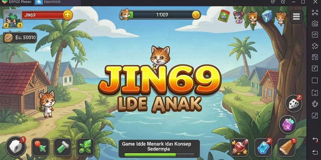 Tampilan gameplay JIN69 yang seru dan santai dalam genre Idle.