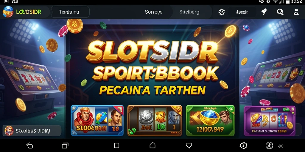 Tampilan gameplay <strong>SLOTSIDR</strong> yang menarik pada aplikasi Sportsbook.