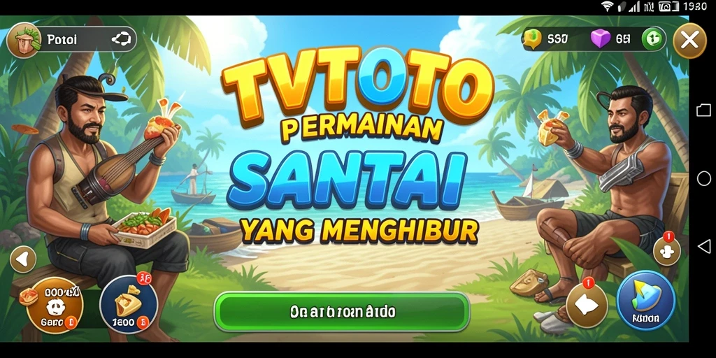 Tampilan screenshot dari gameplay <strong>TVTOTO</strong> yang penuh warna dan menyenangkan.
